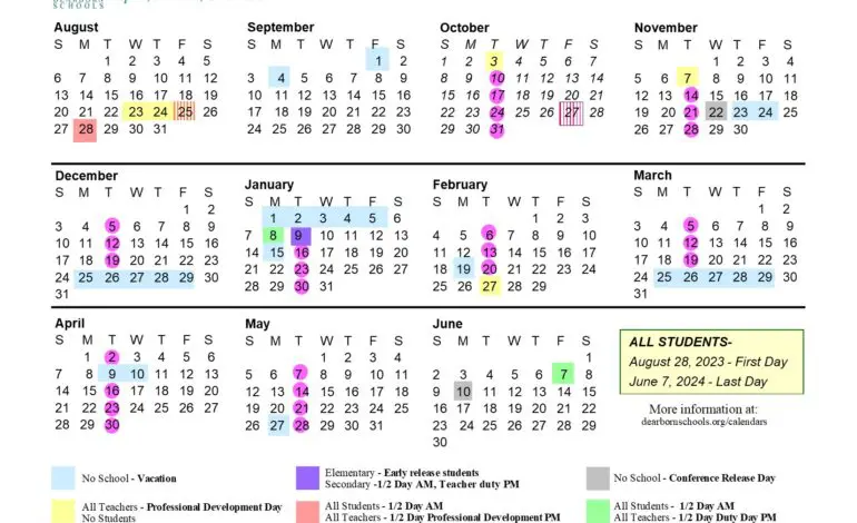 Dearborn Schools calendar approved