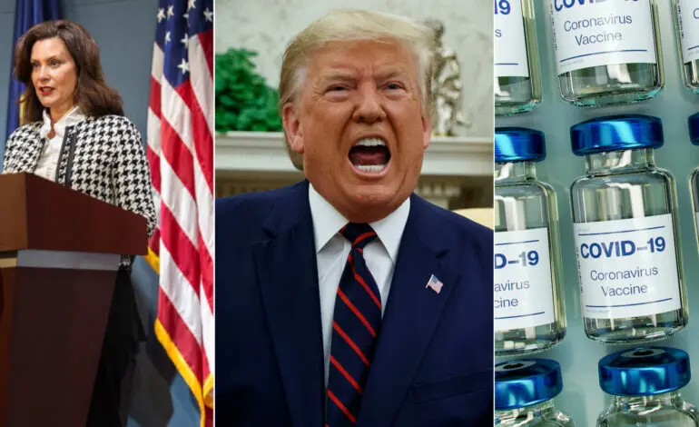 Poll reveals Whitmer, Trump, Biden favorability ratings; trust level in vaccine
