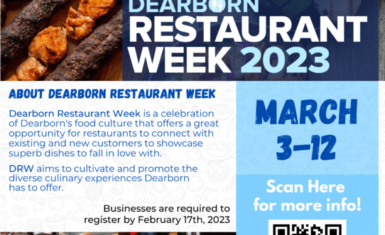 All Dearborn restaurants invited to participate in Restaurant Week the first week of March