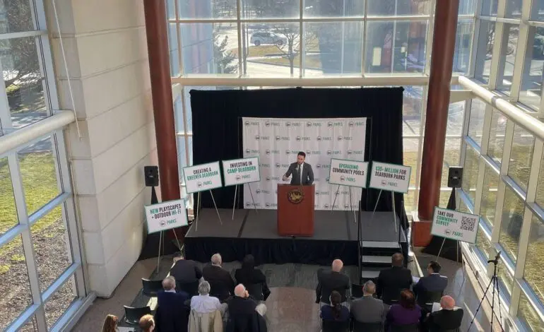 Dearborn Mayor Abdullah Hammoud announces $30 million investment in the city's public parks