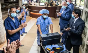 Garden City Hospital staff celebrated, attendants take knee for racial equality and George Floyd