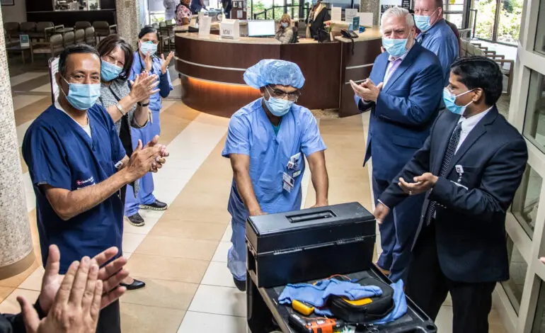 Garden City Hospital staff celebrated, attendants take knee for racial equality and George Floyd
