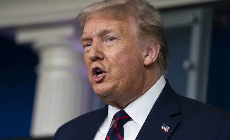 Trump asks Americans to wear masks at unusually measured Tuesday press briefing