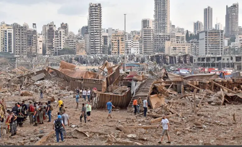 Gazing over wasteland, Beirutis mourn lost "Lady of the World"