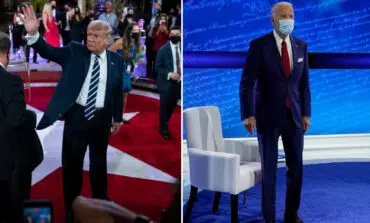 In split-screen town halls, Trump and Biden squabble over coronavirus response