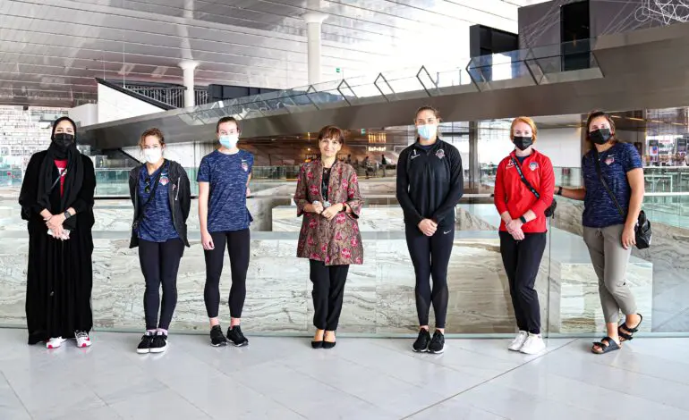 Washington Spirit Women’s Soccer Team visits Qatar, plays friendly match