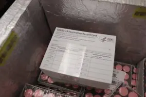 First shipment of the new COVID-19 vaccine to Wayne County. Photo courtesy: Wayne County Health Department