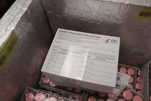 First shipment of the new COVID-19 vaccine to Wayne County. Photo courtesy: Wayne County Health Department