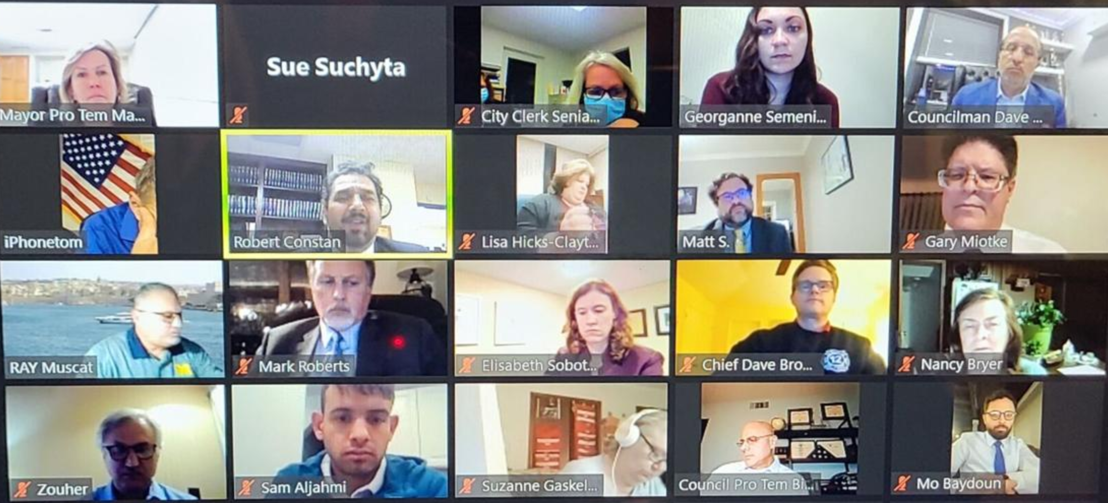 Dearborn Heights City Council virtual meeting, Tuesday, January 19. – Videograb