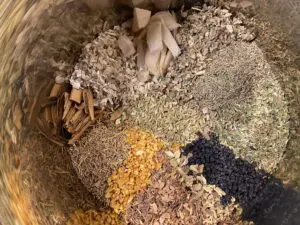 Some of the herbs used in Saad's health remedies