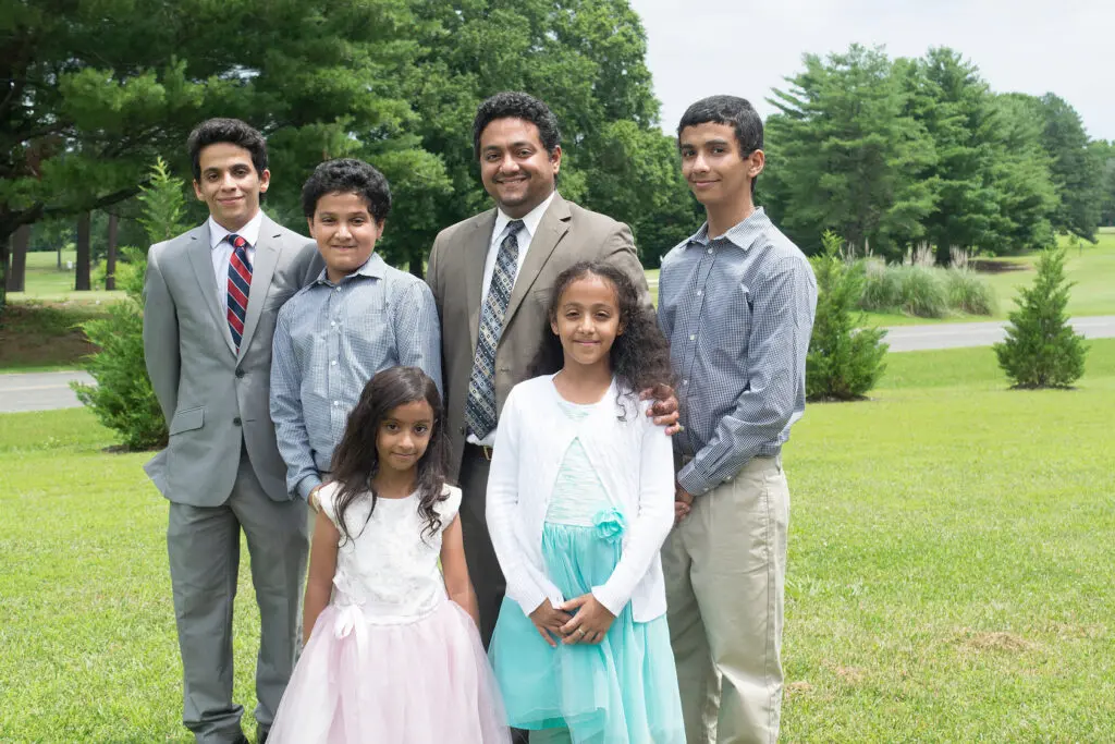 Wake County District Court Judge Rashad Hauter and his family