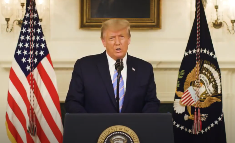 Trump acknowledges loss, condemns rioters, after calls for his removal