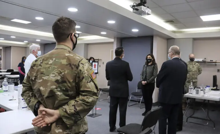 Whitmer visits Garden City Hospital, observes vaccination efforts