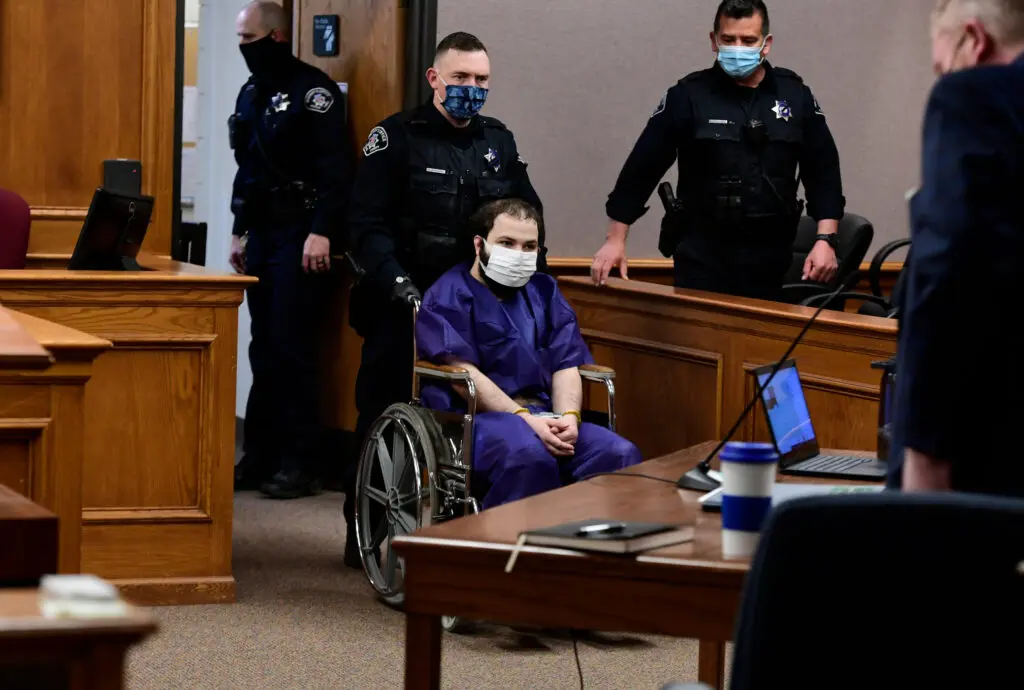 Ahmad Al Aliwi Alissa appeared before a judge in courtroom at the Boulder County Justice Center on March 25. Photo: Helen H. Richardson/The Denver Post