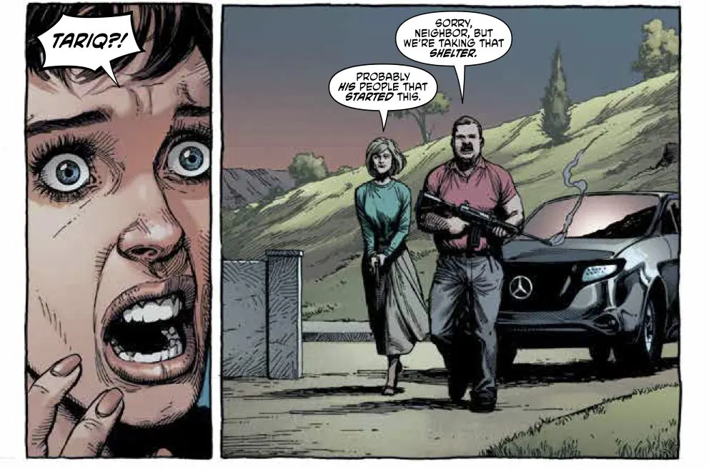 A panel from Geoff Johns Geiger