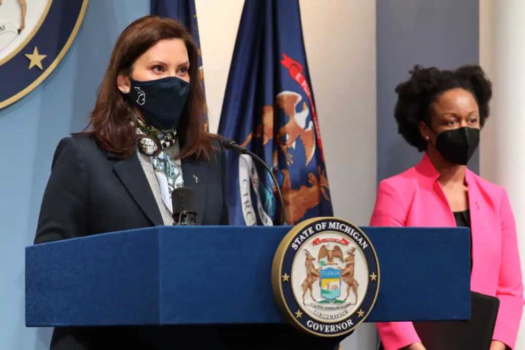 Governor Whitmer and Dr. Joneigh Khaldun