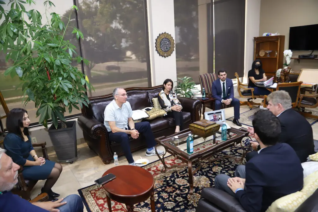 AAPAC's Endorsement Committee interviewing Dearborn mayoral candidate Gary Woronchak on Saturday, October 2. Photo by Abbas Shehab
