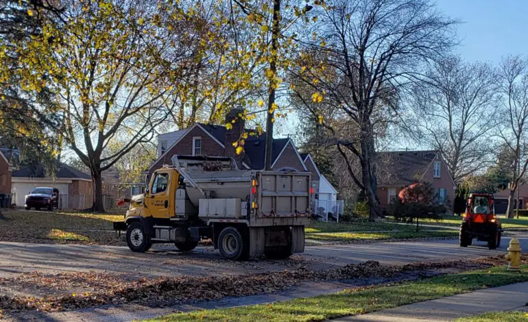 Loose leaf collection ends week of  Nov. 29 – Dec. 3; bagged collection to end week of Dec. 6-10
