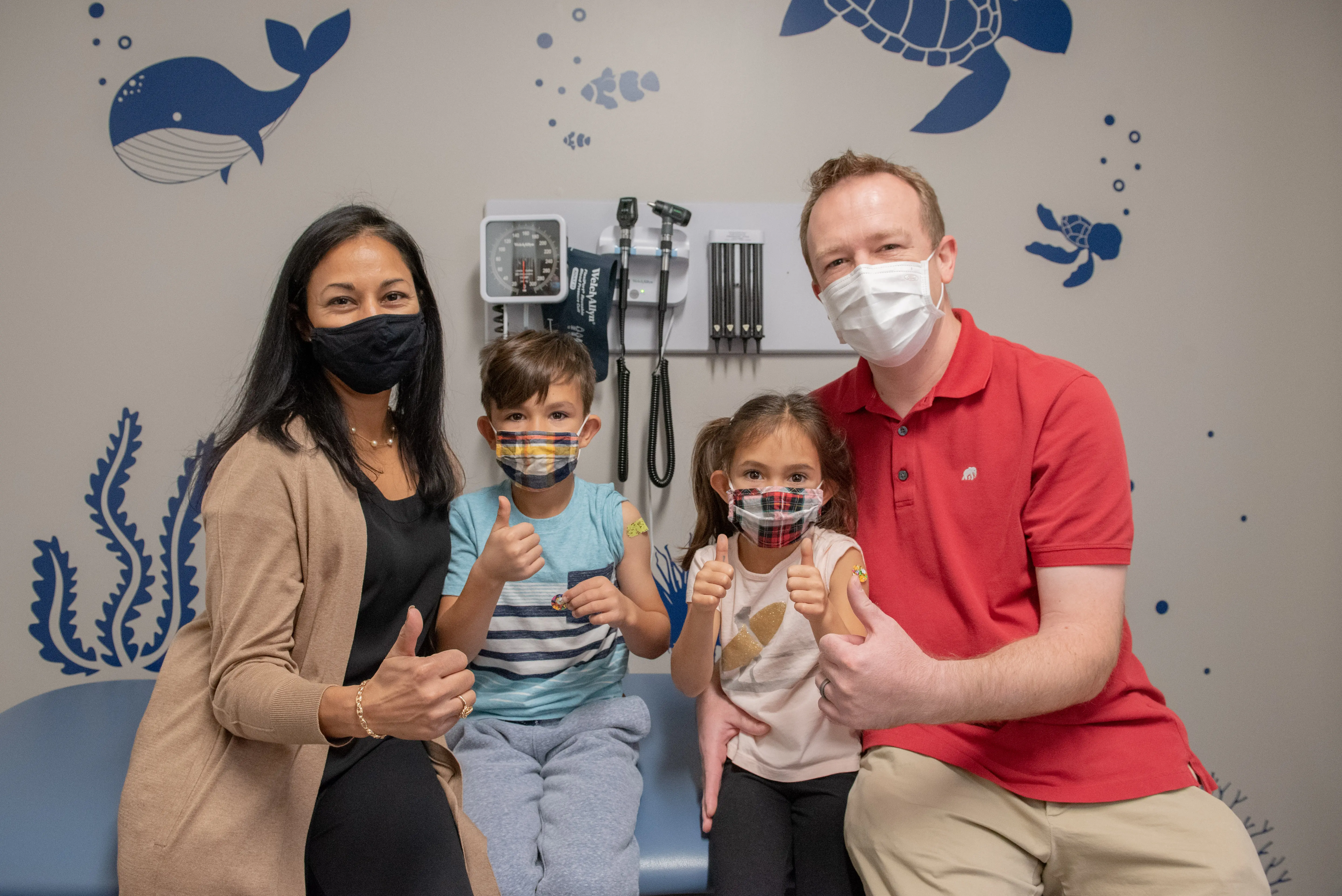 The Hahn family at the Henry Ford Medical Center-Bloomfield Township. Photo via Henry Ford Health System