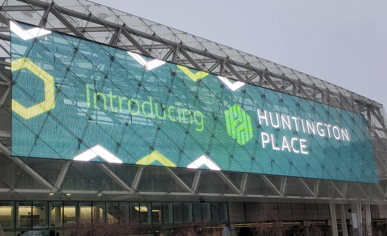 Detroit's TCF Center, formerly Cobo Hall, now called Huntington Place