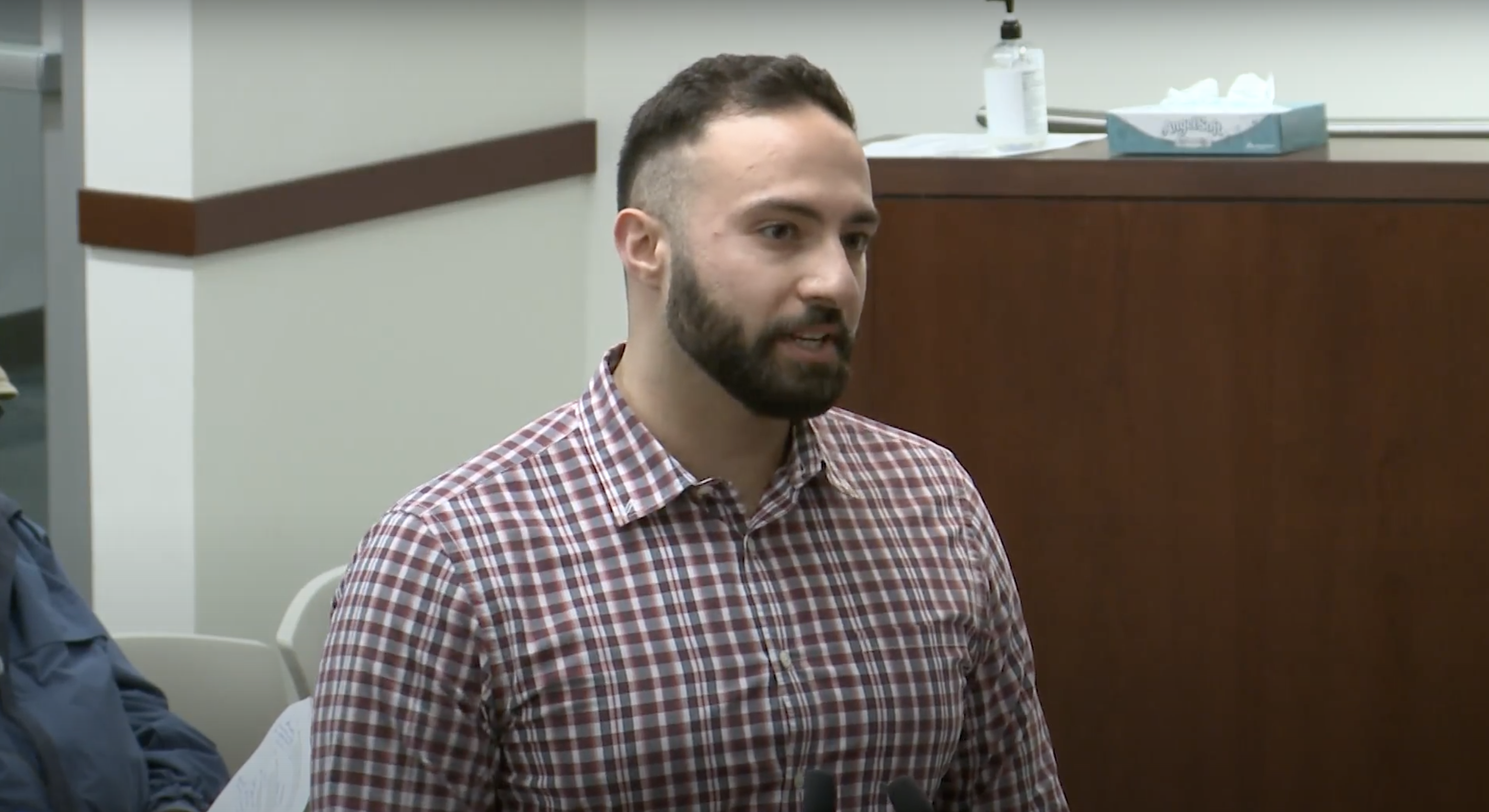 Councilman-elect Mustapha Hammoud speaks at the Dec. 7 Dearborn City Council meeting. Screengrab