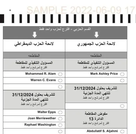 In a historic first, Arabic will appear on election ballots and materials in Dearborn this August