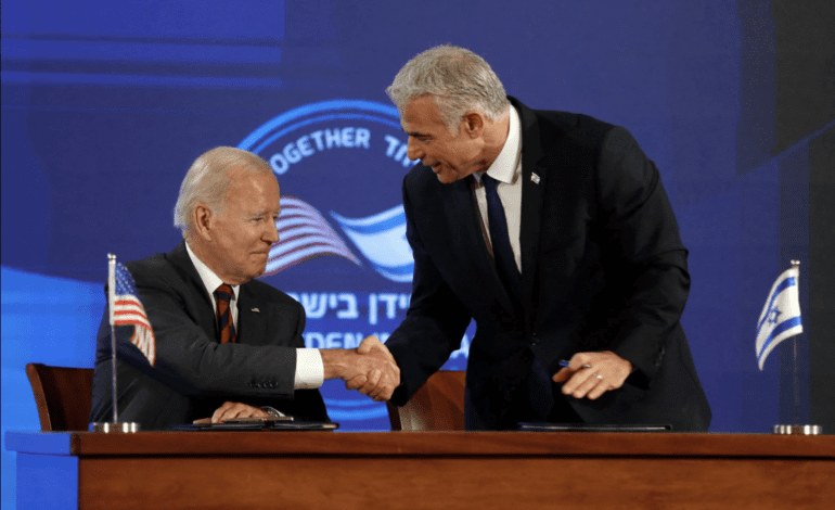 U.S. will never allow Iran to acquire a nuclear weapon, Biden tells Israel's Lapid