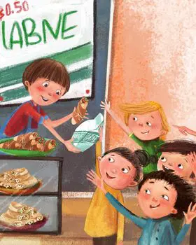 A scene from the book The Great Labne Trade