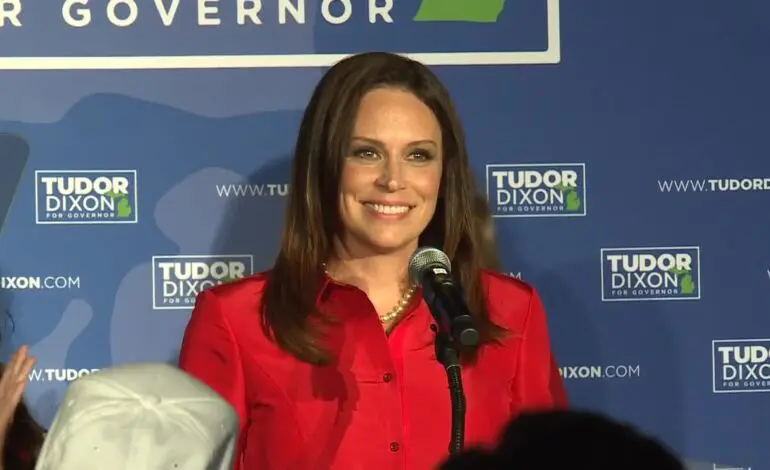 Tudor Dixon wins GOP primary race for governor, will face Whitmer in November