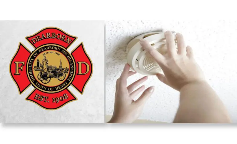 Schedule appointment to have Dearborn Fire Dept. install smoke detector for free