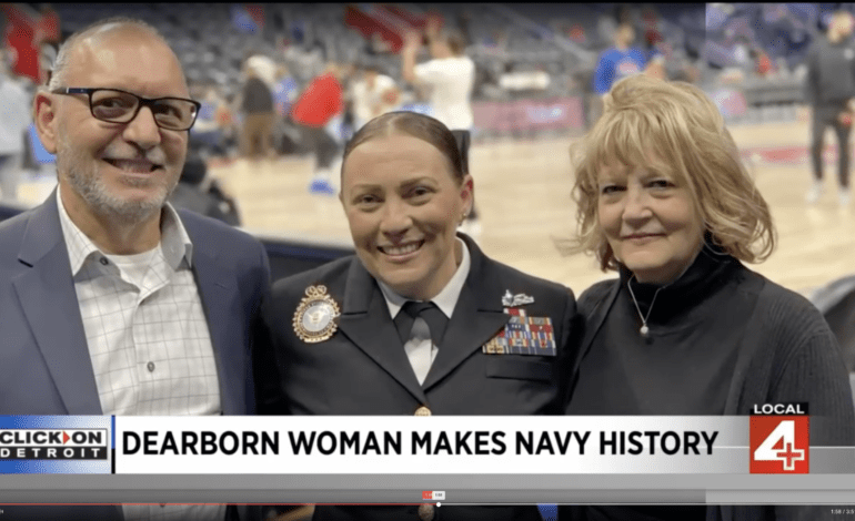Heather Charara, who supervised thousands of U.S. sailors annually, returns to Dearborn to “give back” to the community
