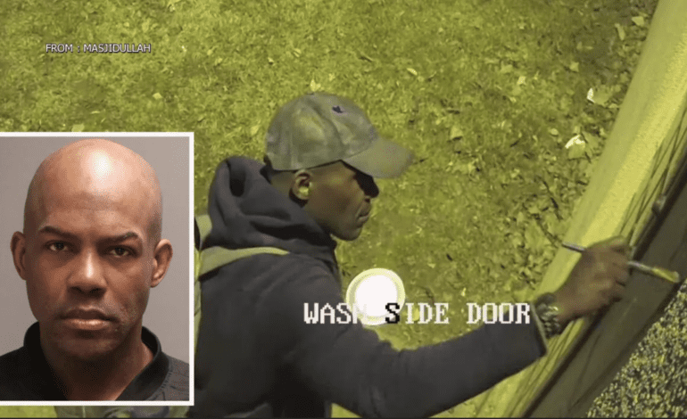 Man caught on camera vandalizing Philadelphia mosque