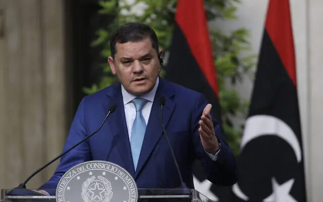 According to reports, Libyan Prime Minister Abdul Hamid Dbeibeh met with Mossad chief last year to discuss Libyan-Israeli normalization in Amman