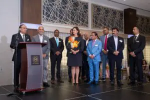 Dr. Reddy speaks after receiving his award.