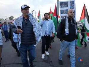 Wayne County Commissioner Sam Baydoun and Wayne County Deputy Executive Assad Turfe joined the march on Warren Ave.