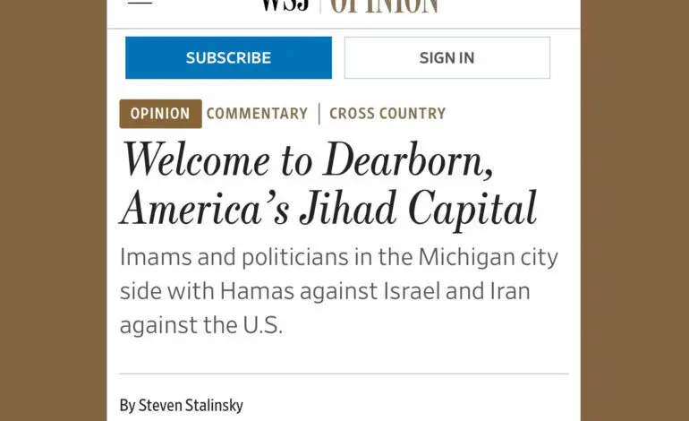 Shame on you, Wall Street Journal. Dearborn is a jewel of Metro Detroit.