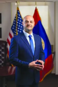 Deputy Wayne County Executive Assad I Turfe speaks at the opening of the State of the County address on Tuesday, March 12,