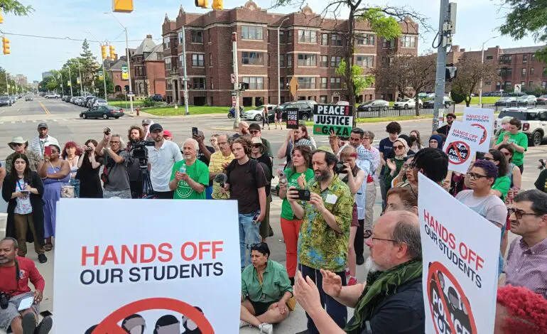 Protesters demand Wayne State University divest from companies supporting Israel and refrain from prosecuting students