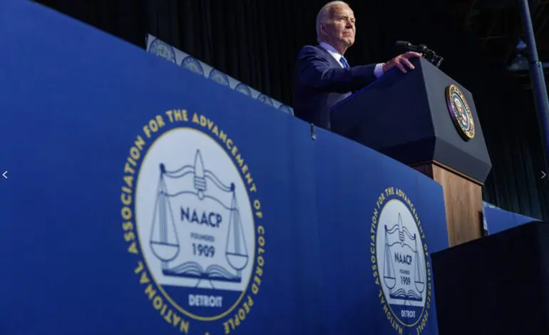 Reuters: NAACP asks Biden to halt weapons to Israel as he seeks to shore up Black voter support