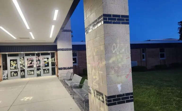 Crestwood High School vandalized as part of a senior prank