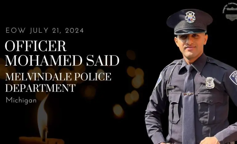 Arab American police officer killed on duty in Melvindale; suspect in custody