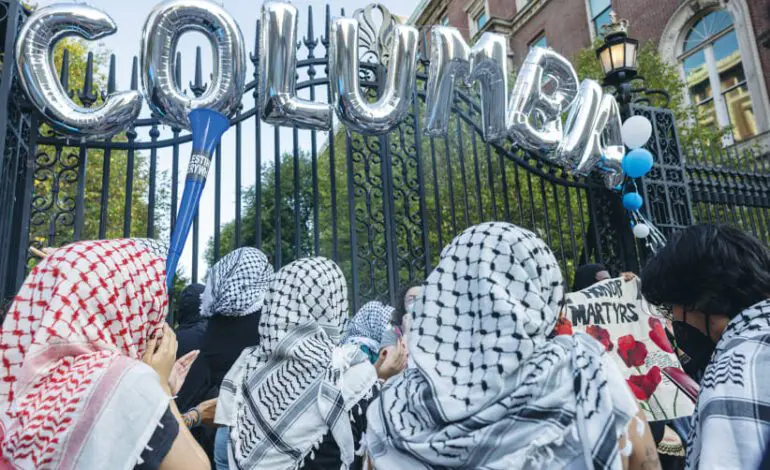 Columbia settles with Israeli student suspended for using "fart spray" on pro-Palestinian protesters