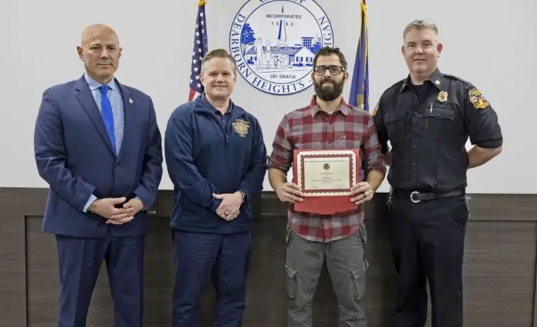 Arab American honored in Dearborn Heights for heroic act