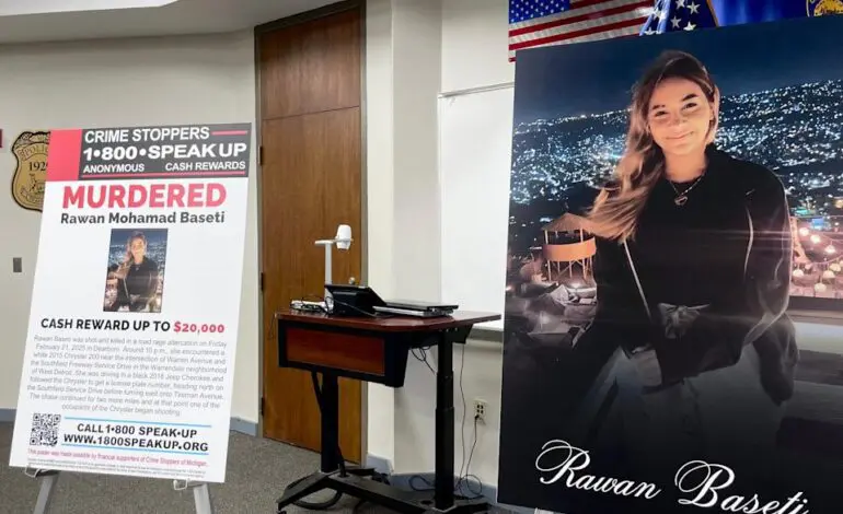 $20,000 reward offered in road rage killing of 19-year-old Rawan Baseti