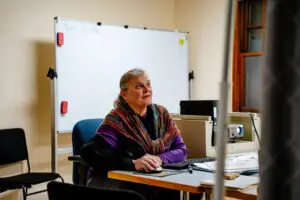 ESL Instructor Zoe Dixon says her students are "highly motivated".