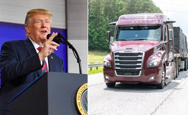 Trump orders English proficiency requirement for all U.S. commercial truck drivers