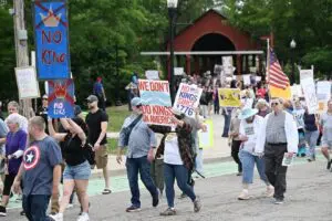 No Kings protest in Dearborn. – Photo by the Detroit News