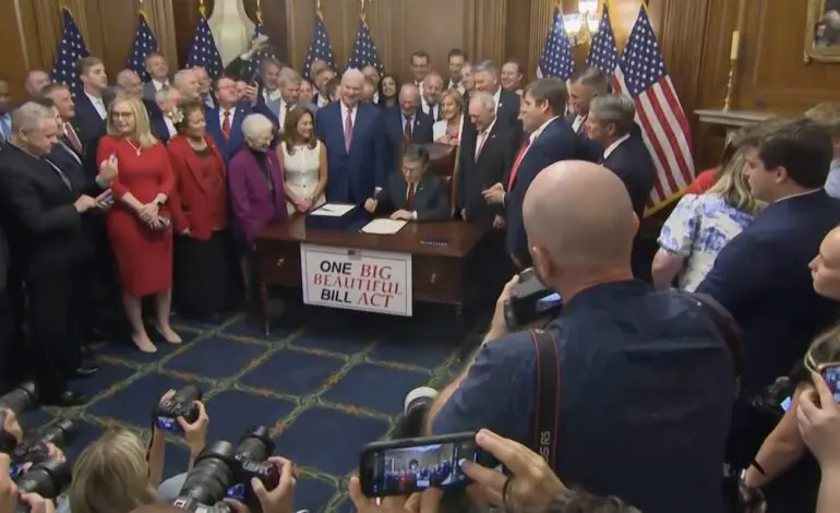 Trump signs sweeping GOP tax and spending bill amid criticism over cuts, deficit and social safety net