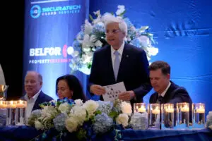 Huntington Bank Chairman Gary Torgow speaks at the 46th gala of America's Community Council (ACC) in Detroit on Thursday, August 28.