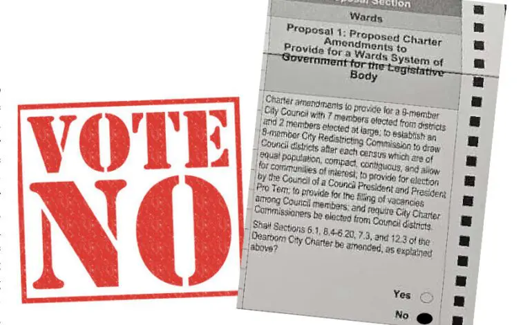 Arab American Political Action Committee (AAPAC) urges "No" vote on Dearborn Ward proposal